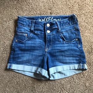 Wallflower Mid-Rise Jean Shorts